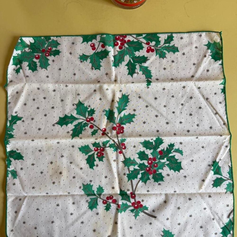 Vintage Christmas napkin